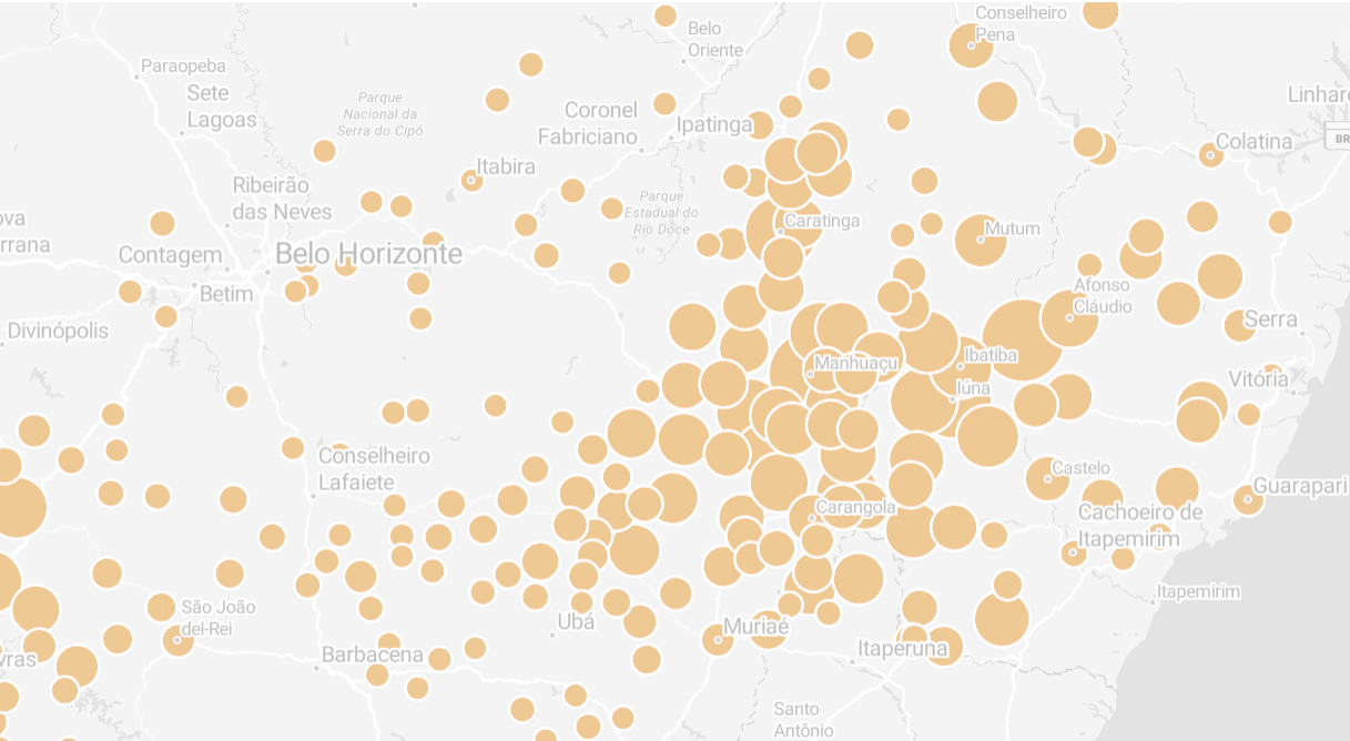 Mapa de Minas Gerais